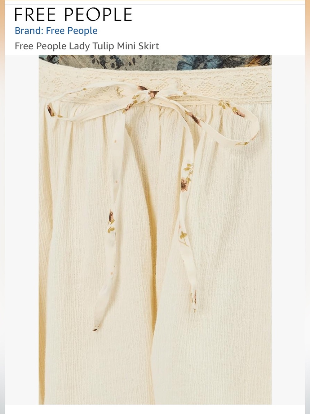 NEW Free People Lady Tulip Mini Skirt - Picture 3 of 6